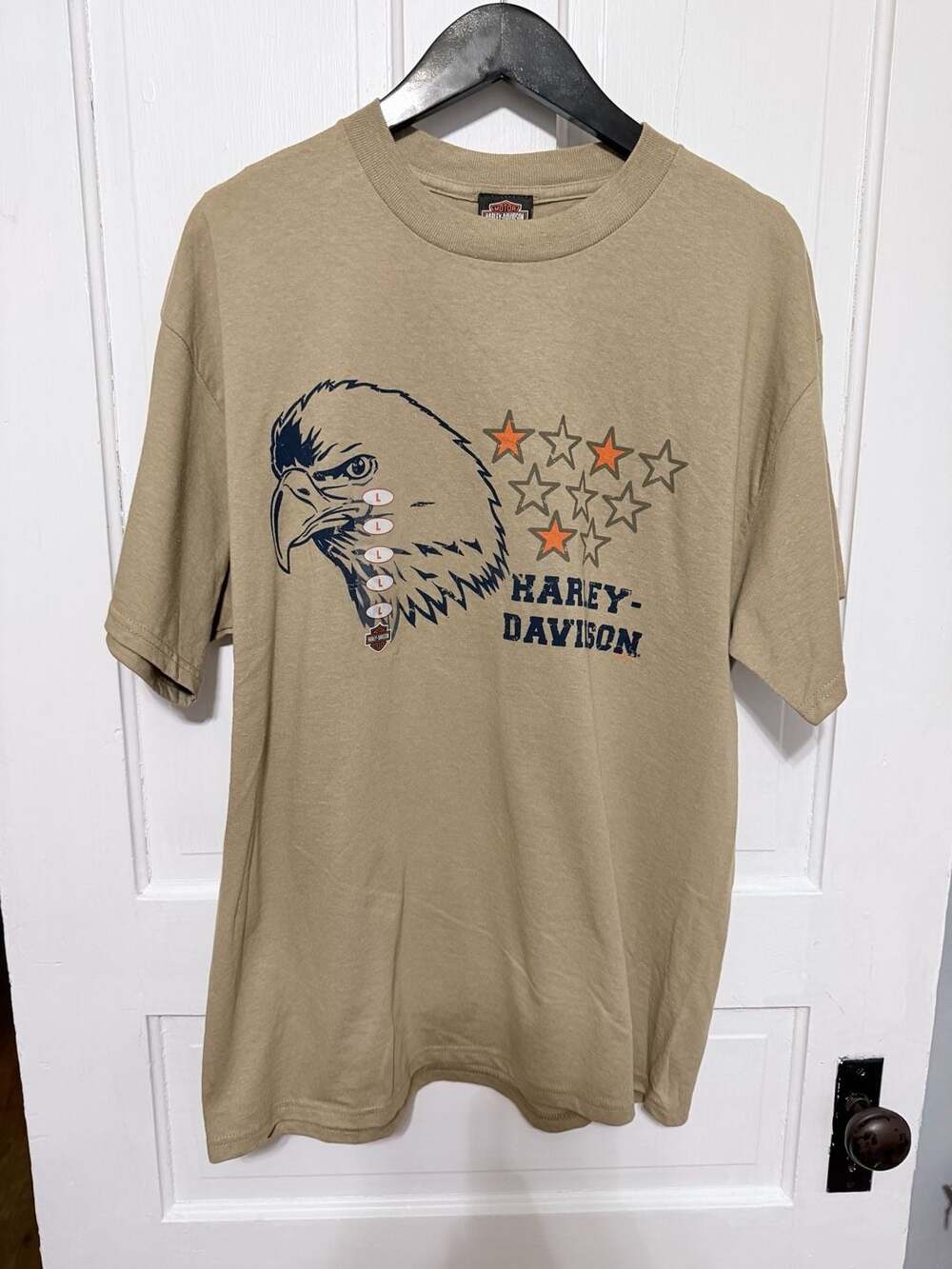 Vintage Harley-Davidson / Tan / Crew Neck Short Sleeve L

KD